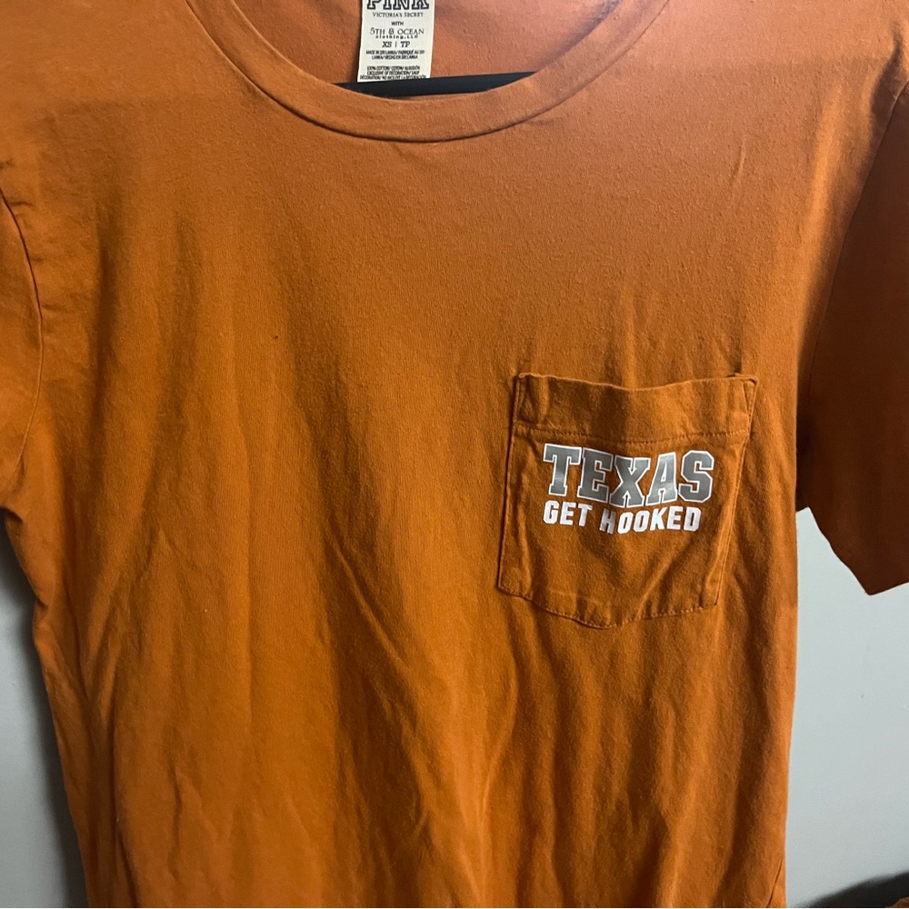 PINK orange Texas Longhorns shirt